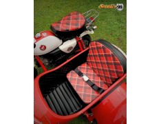 Sidecar Kit for Honda Monkey Red & White Classic Edition
